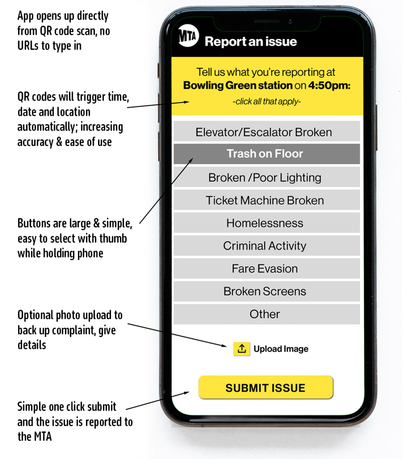 App Screen, Report Issue