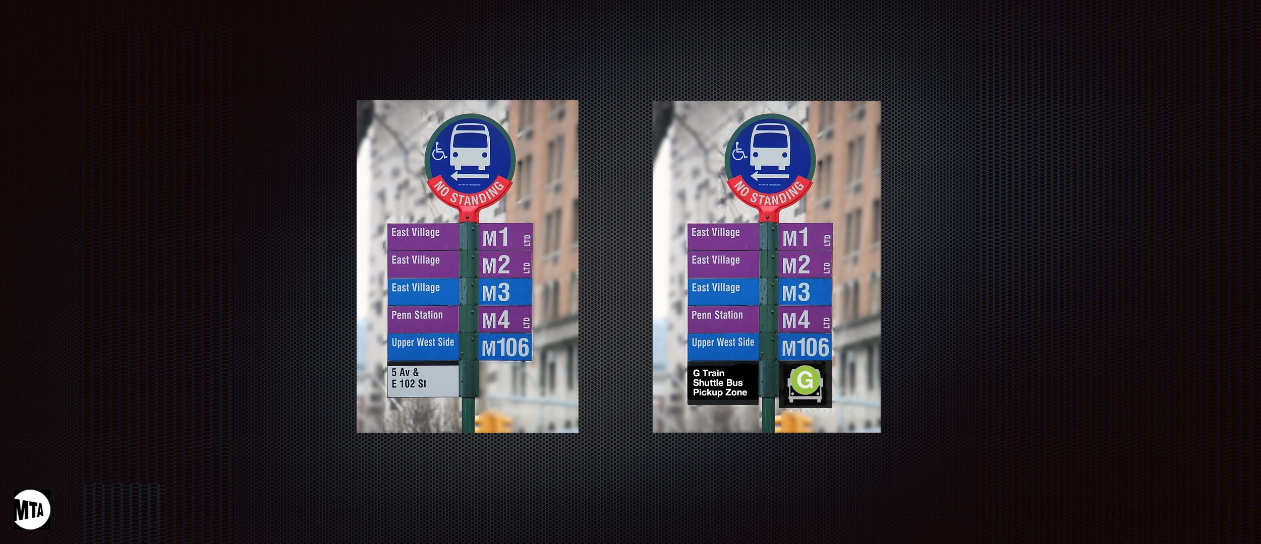 New Shuttle Bus icon stands out from other bus lines; reducing confusion